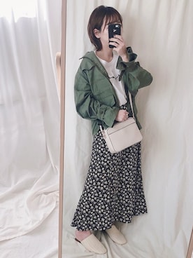 「reca（レカ）のアイテム（ジャケット/アウター）」を使った、yumi.さん（レディース・151cm）の冬コーディネート