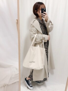 「クリスプ」｜「アイテム（トレンチコート）」を使った、yumi.さん（レディース・151cm）の春コーディネート