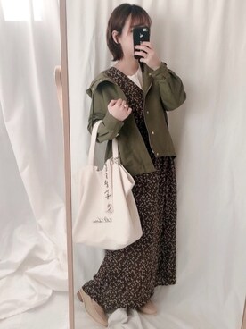 「URBAN RESEARCH（アーバンリサーチ）のアイテム（ブルゾン）」を使った、yumi.さん（レディース・151cm）の冬コーディネート