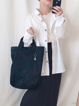 「kipling（キプリング）のアイテム」を使った、yumi.さん（レディース・151cm）の春コーディネート