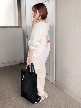 「kipling（キプリング）のアイテム」を使った、yumi.さん（レディース・151cm）の春コーディネート