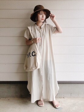 「NOFALL（ノーフォール）のアイテム」を使った、yumi.さん（レディース・151cm）の夏コーディネート
