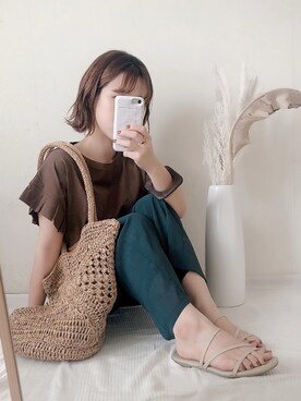 「NOFALL（ノーフォール）のアイテム」を使った、yumi.さん（レディース・151cm）の夏コーディネート