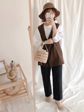 「GRL（グレイル）のアイテム（リング）」を使った、yumi.さん（レディース・151cm）の夏コーディネート