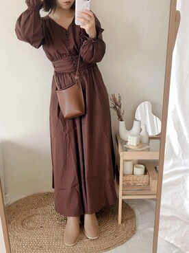 「ラブアンドピース2020」｜「アイテム（ブーツ）」を使った、yumi.さん（レディース・151cm）の秋コーディネート