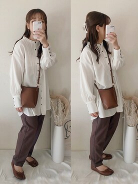 「DONOBAN（ドノバン）のアイテム（シューズ）」を使った、yumi.さん（レディース・151cm）の秋コーディネート