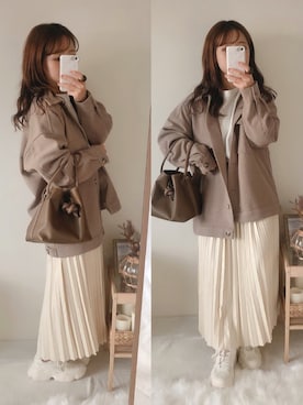 「GRL（グレイル）のアイテム（リング）」を使った、yumi.さん（レディース・151cm）の秋コーディネート