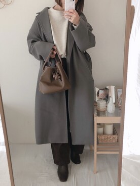 「Chillfar（チルファー）のアイテム（ジャケット/アウター）」を使った、yumi.さん（レディース・151cm）の秋コーディネート