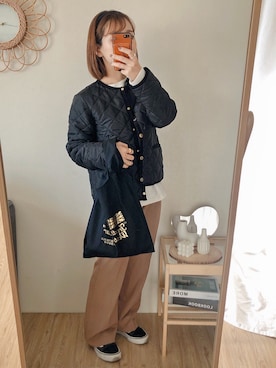 「ADOLESCENCE （アドレセンス）のアイテム」を使った、yumi.さん（レディース・151cm）の冬コーディネート