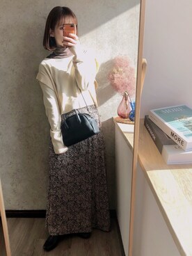 「Chillfar（チルファー）のアイテム（ワンピース/ドレス）」を使った、yumi.さん（レディース・151cm）の冬コーディネート