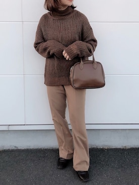 「ADOLESCENCE （アドレセンス）のアイテム」を使った、yumi.さん（レディース・151cm）の冬コーディネート