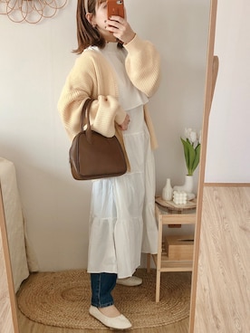 「ap retro（アプレトロ）のアイテム（ワンピース/ドレス）」を使った、yumi.さん（レディース・151cm）の春コーディネート