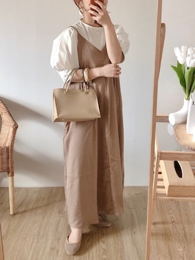 「sakishimatokyo（サキシマトーキョー）のアイテム（トップス）」を使った、yumi.さん（レディース・151cm）の春コーディネート