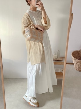 「kivi（キヴィ）のアイテム」を使った、yumi.さん（レディース・151cm）の春コーディネート