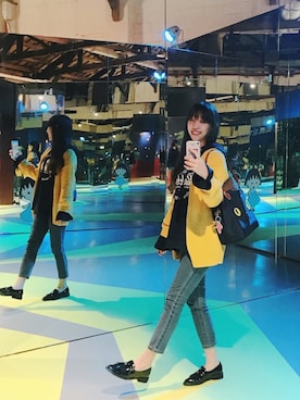 「ROCKCOCO（ロックココ）のアイテム」を使った、Queさん（レディース・153cm）の冬コーディネート