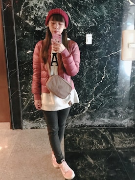 「lativ（ラティーヴ）のアイテム」を使った、Queさん（レディース・153cm）の冬コーディネート