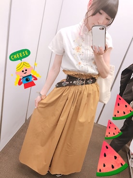 「Sretsis（スレッシス）のアイテム」を使った、ピンキー！/ 藤咲彩音さん（レディース・158cm）の夏コーディネート