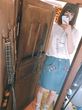 「Pzzz」｜ピンキー！/ 藤咲彩音さん（レディース・158cm）の夏コーディネート