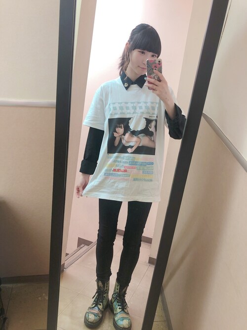 ピンキー 藤咲彩音 Tシャツ カットソーを使ったコーディネート Wear