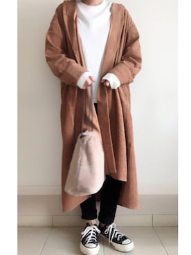 「オシャレパッソ」｜「アイテム（ワンピース/ドレス）」を使った、nonさん（レディース・154cm）の秋コーディネート