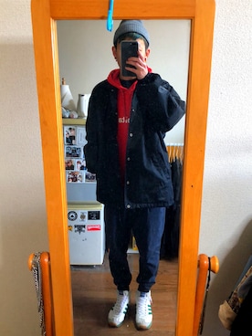 「earth music&ecology（アースミュージックアンドエコロジー）のアイテム」を使った、ユウイチさん（メンズ・169cm）の秋コーディネート