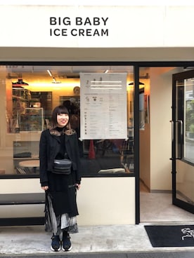 「CHRISTIAN DADA（クリスチャンダダ）のアイテム」を使った、千尋さん（レディース・150cm）の冬コーディネート