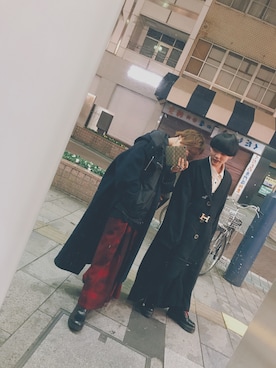 「Yohji Yamamoto（ヨウジヤマモト）のアイテム（ブルゾン）」を使った、akiさん（メンズ・170cm）の春コーディネート