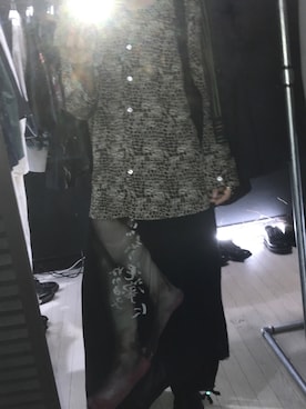 「Yohji Yamamoto（ヨウジヤマモト）のアイテム（スカート）」を使った、akiさん（メンズ・165cm）の夏コーディネート
