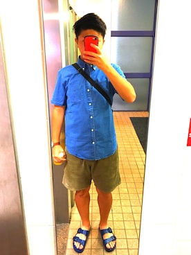 「アイテム（PC・スマホグッズ/家電）」を使った、。さん（メンズ・173cm・20代）の夏コーディネート