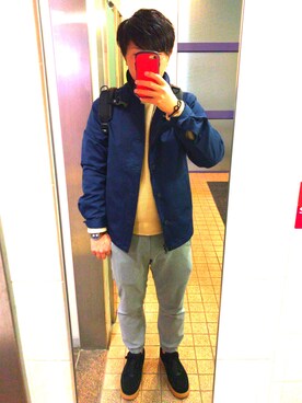 「アイテム（PC・スマホグッズ/家電）」を使った、。さん（メンズ・173cm・20代）の秋コーディネート