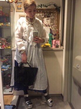 「あちゃちゅむ」｜「アイテム（ワンピース/ドレス）」を使った、laniさん（レディース・153cm）の秋コーディネート