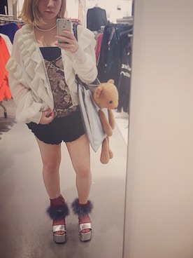 「あちゃちゅむ」｜「アイテム（アクセサリー）」を使った、laniさん（レディース・153cm）の秋コーディネート