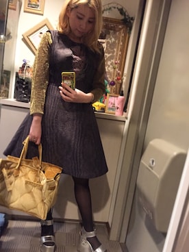 「VIVETTA（ヴィヴェッタ）のアイテム」を使った、laniさん（レディース・153cm）の冬コーディネート