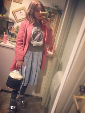 「あちゃちゅむ」｜「アイテム（ワンピース/ドレス）」を使った、laniさん（レディース・153cm）の冬コーディネート