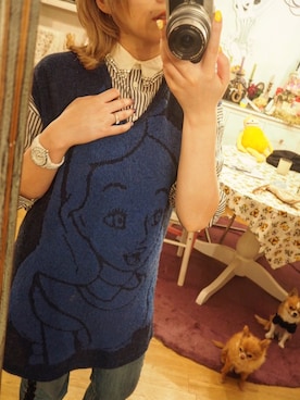 「ユナイテッドアローズ」｜「アイテム（アナログ腕時計）」を使った、laniさん（レディース・153cm）の春コーディネート