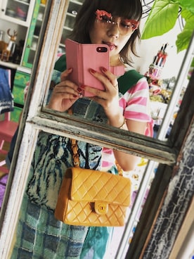 「服バカ」｜「アイテム（オールインワン・サロペット）」を使った、laniさん（レディース・153cm）の夏コーディネート