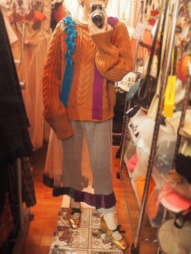 「VIVETTA（ヴィヴェッタ）のアイテム」を使った、laniさん（レディース・153cm）の秋コーディネート