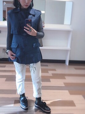 「vanillaのアイテム」を使った、laniさん（レディース・153cm）の秋コーディネート