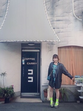 「MARC JACOBS（マークジェイコブス）のアイテム（サンダル）」を使った、laniさん（レディース・153cm）の春コーディネート