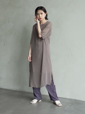 「アントマリーズ」｜「アイテム（ワンピース）」を使った、Aunt Marie'sさん（レディース・160cm）の夏コーディネート