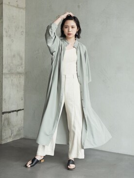 「アントマリーズ」｜「アイテム（スラックス）」を使った、Aunt Marie'sさん（レディース・168cm）の夏コーディネート