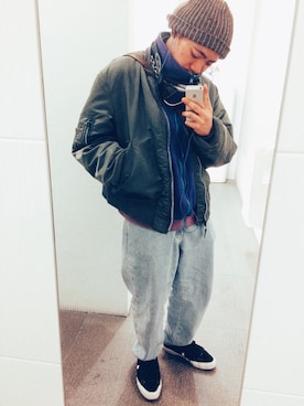「Eddie Bauer（エディーバウアー）のアイテム（デニムパンツ）」を使った、ＡＬＴＡ  さん（メンズ・170cm）の春コーディネート