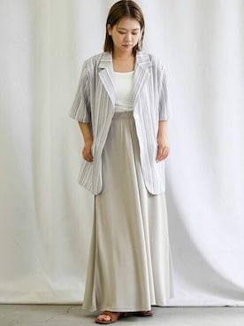「select MOCA（セレクトモカ）のアイテム（その他アウター）」を使った、SELECT MOCA SNAPさん（レディース・150cm）の夏コーディネート