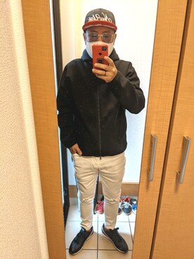 「jiggys shop（ジギーズショップ）のアイテム（パンツ）」を使った、YOSAKU☆TEEさん（メンズ・170cm）の秋コーディネート