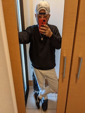 「jiggys shop（ジギーズショップ）のアイテム（パンツ）」を使った、YOSAKU☆TEEさん（メンズ・170cm・40代）の秋コーディネート