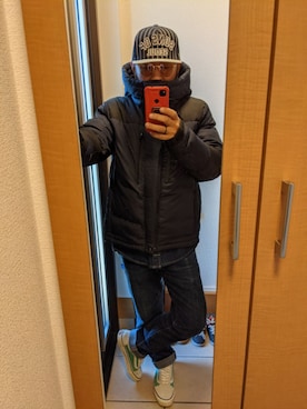 「roshell（ロシェル）のアイテム（ジャケット/アウター）」を使った、YOSAKU☆TEEさん（メンズ・170cm）の冬コーディネート