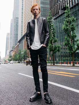 「LIDNM（リドム）のアイテム（ジャケット/アウター）」を使った、LIDNMさん（メンズ・180cm）の春コーディネート