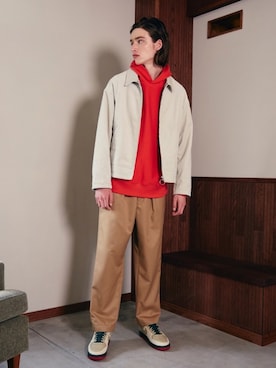 「LIDNM（リドム）のアイテム（ジャケット/アウター）」を使った、LIDNMさん（メンズ・180cm）の春コーディネート