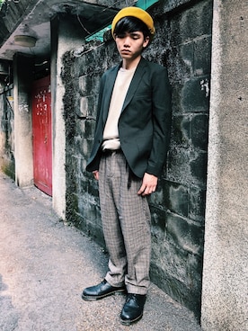 「URBAN RESEARCH（アーバンリサーチ）のアイテム（スーツジャケット）」を使った、jackchiuさん（メンズ・176cm）の春コーディネート