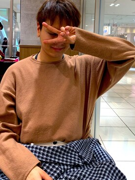 「GU（ジーユー）のアイテム（ピーコート）」を使った、nxtheesyさん（メンズ・176cm）の秋コーディネート